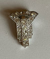 Broche clip Art Déco en diamants – 2,40 ct