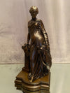 Superbe  sculpture XIXe Sapho debout  Bronze patiné daté 1848